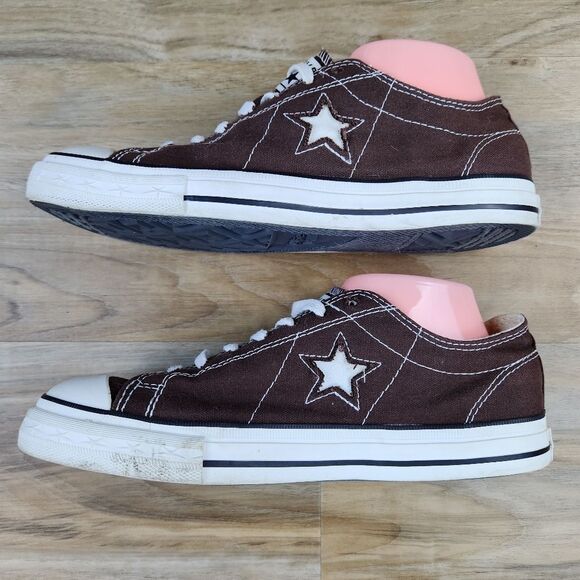 💜Converse One Star Brown Slip-On Low Top Sneakers Size 10 - Picture 7 of 12
